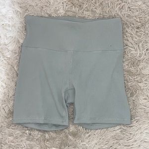 light mint green biker shorts never worn